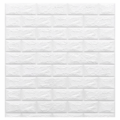 Placa Autoadhesiva Revestimiento Pared Interior, color blanco (pack 10 Un).